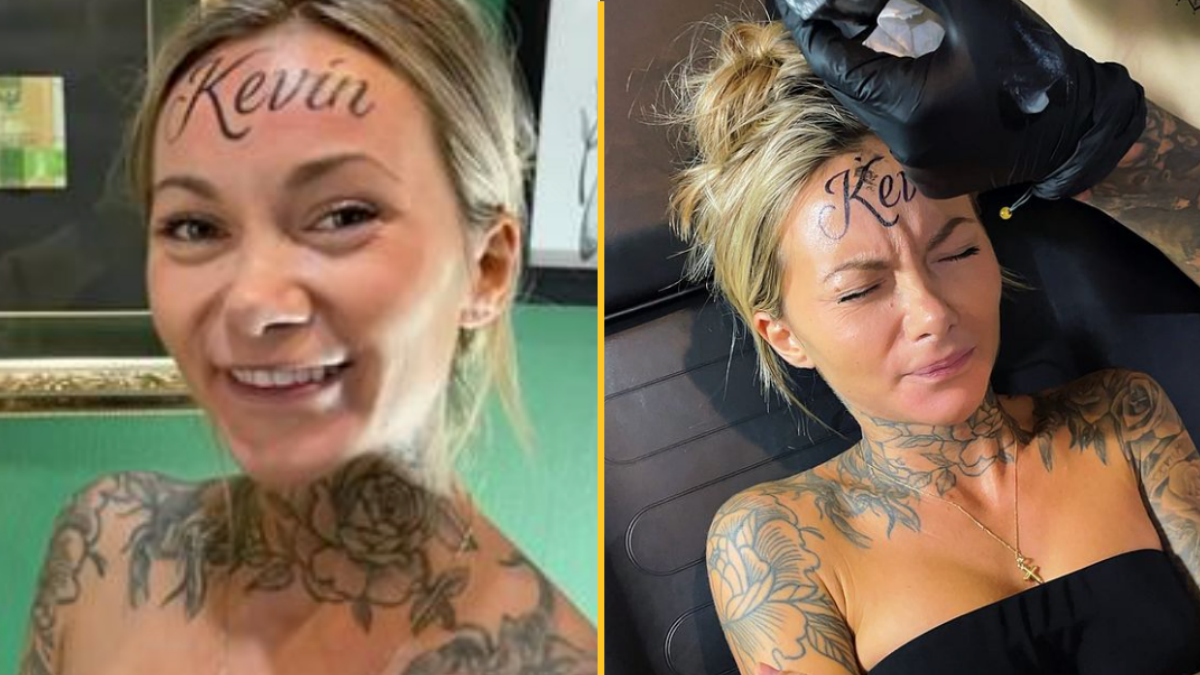 Influencer responds to people saying she will regret ‘tattoo’ of boyfriend’s name on her forehead [Video]