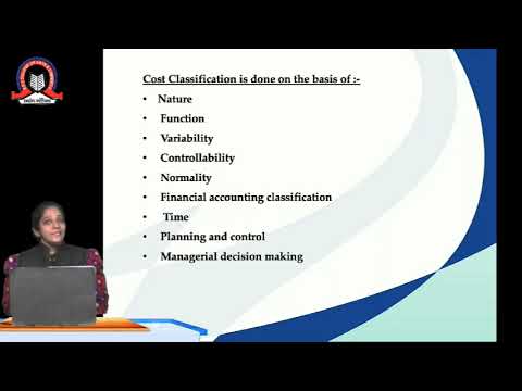 Cost Classification | Introduction To Costing | SY.BCBI | SEM- IV [Video]