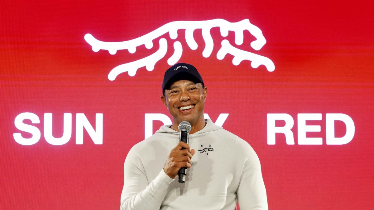 Tiger Woods draws fashion opinions after unveiling Sun Day Red brand  NBC 6 South Florida [Video]