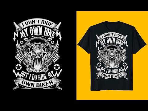 How to make a Motorbike T-Shirt Design – Motorcycle T Shirt Design Tutorial in Adobe Illustrator [Video]