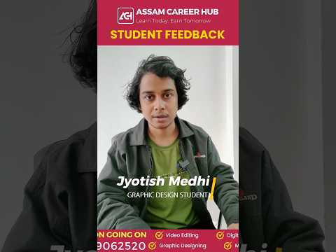 Graphic design student – Jyotish Medhi sharing his 3 month course completion experience… [Video]