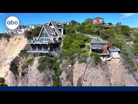 Landslide leaves California mansions teetering on cliff’s edge [Video]