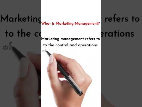 What is Marketing Management ? Meaning and Use of Marketing Management? [Video]