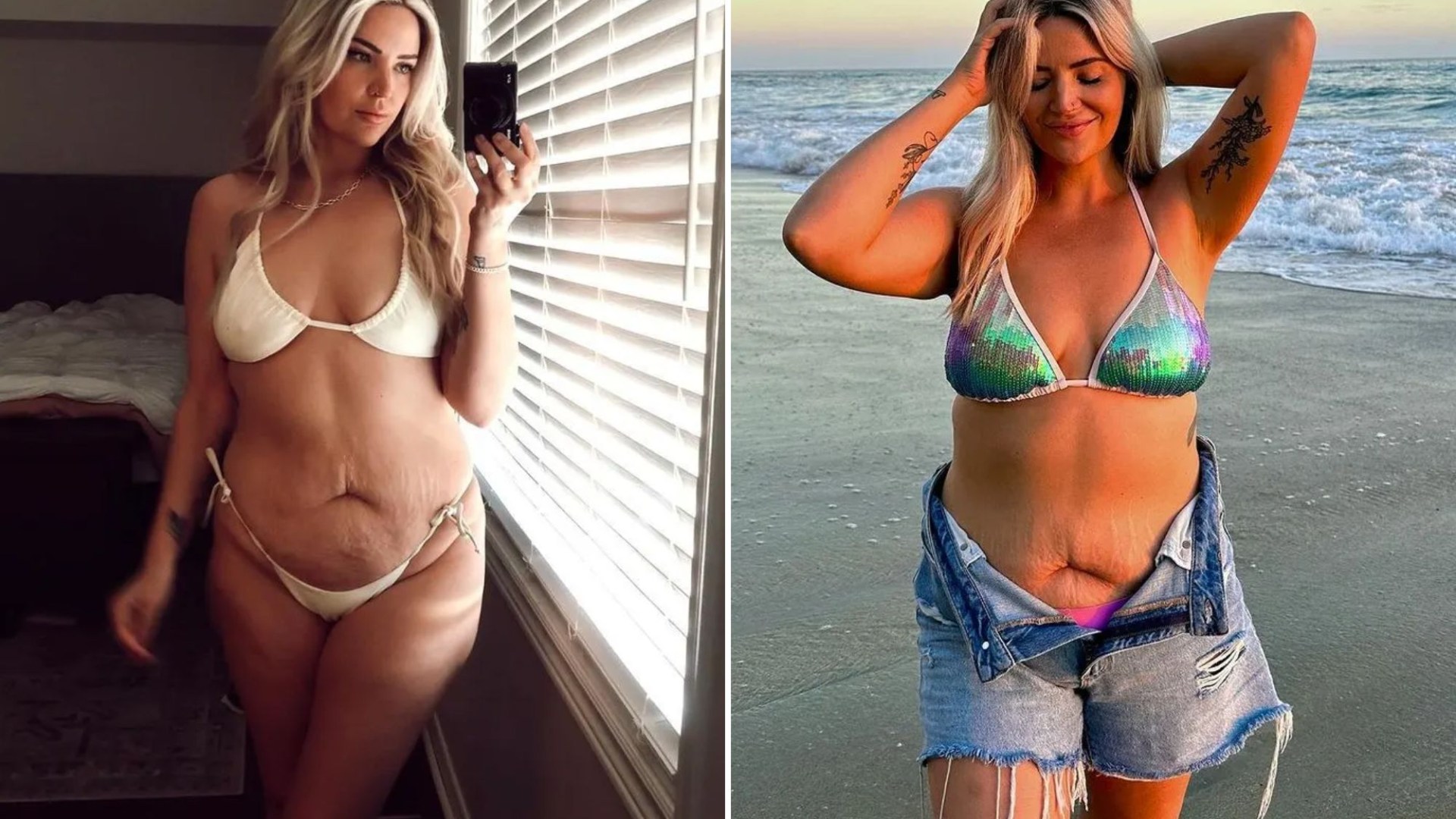 I have stretch marks, cellulite and a belly – I wont stop showing off my real mum bod, men get praised for it [Video]