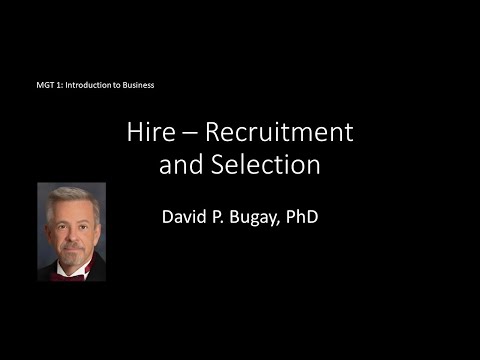 Hire – Recruitment and Selection [Video]