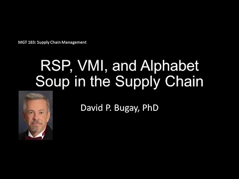 RSP, VMI and Alphabet Soup in the Supply Chain [Video]