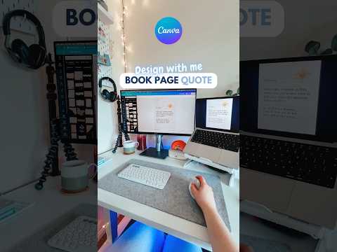 Realistic Book Page Quote Canva Tutorial | Design with Me [Video]