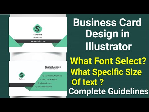 How to Create Business Card Brand Identity Design in Adobe Illustrator | busniess card Complete Guid [Video]