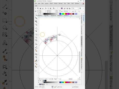 circle flower design | Corel draw design | logo design | Corel draw shorts | [Video]