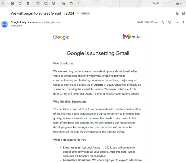 FACT CHECK: Is Google Shutting Down Gmail in August 2024? [Video]