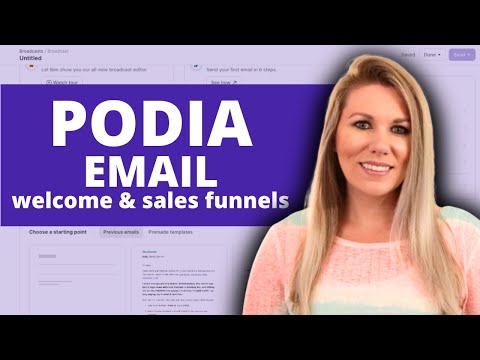 How to Set Up Podia Email Campaign for Automation 2024  | Create a Welcome Sequence or Sales Funnel [Video]