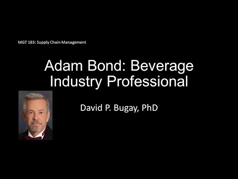 Adam Bond: Beverage Industry Professional Alters the Supply Chain [Video]
