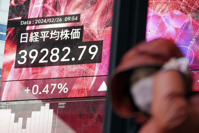 Stock market today: Global shares mostly decline, while Tokyo again finishes at a record high [Video]