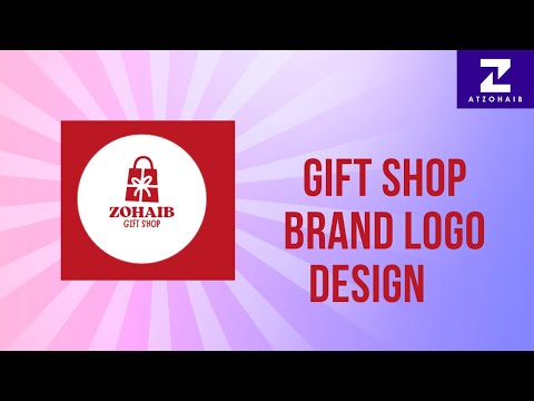 Creating a Stunning Gift Shop Brand Logo Design (Canva Tutorial 2024) | AtZohaib [Video]