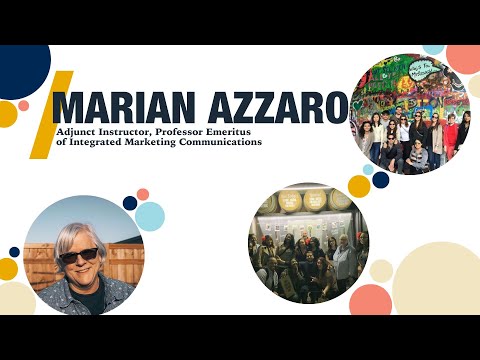 #FacultyFridays Meet Meet Marian Azzaro, Adjunct Instructor, Professor Emeritus of IMC [Video]