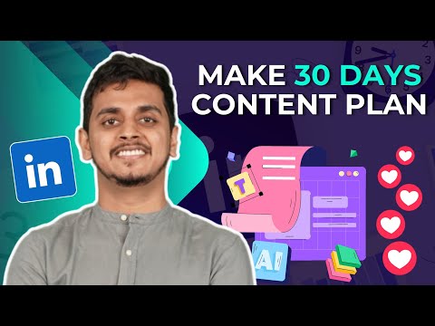 Make 30 Days LinkedIn Content Strategy with ChatGPT : LinkedIn Marketing | Be10x [Video]