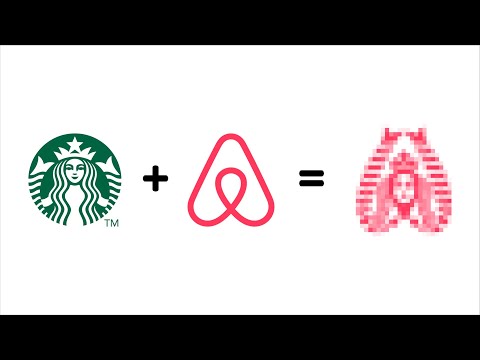 Combining the STARBUCKS and AIRBNB logo ☕️🧜‍♀️ [Video]