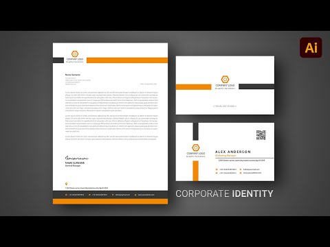 Corporate Identity Design in Adobe Illustrator | Letterhead & Business Card [Video]
