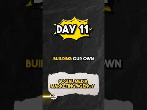 Day 11/99 of building our own social media marketing agency [Video]
