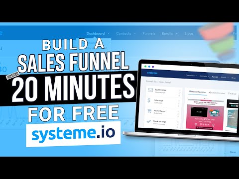 How To Build A Sales Funnel In Under 20 Minutes For FREE – Systeme.io Review [Video]