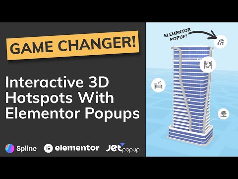 Interactive 3D Hotspots With Elementor Popups [Video]