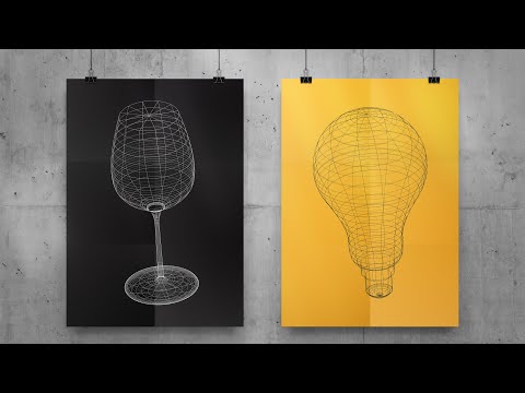 How To Make Wireframe Effect For 3D Shape | Adobe Illustrator Tutorial [Video]