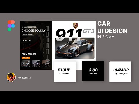 Car UI Home Page Design in Figma Tutorial for Beginners.. [Video]