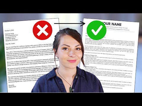 The BEST cover letter for a career changer (including examples!) [Video]