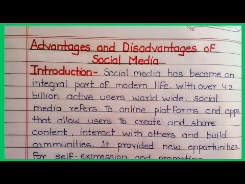 Essay on Advantages and Disadvantages of Social Media  | Benefits or Drawbacks of social media [Video]