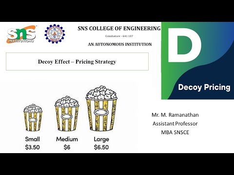 Mr. M. RAMANATHAN | Pricing Strategy – Decoy Effect | SNS Institutions [Video]