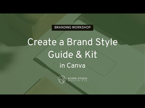 How to Create a Brand Style Guide  in Canva [Video]
