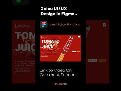 Juice Ui Design in Figma Tutorial for Beginners.. #figmadesign #uidesign #figmatutorial #pen_rebirth [Video]