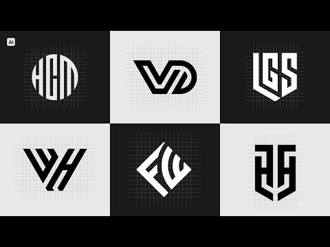 Easy Grid Logo Design Process On Same Lines | Adobe Illustrator Tutorial [Video]