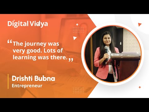 How did Digital Vidya help Drishti to learn new skills? [Video]