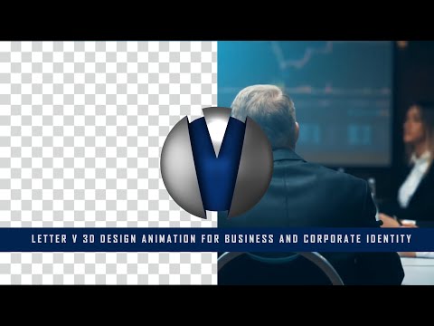 Letter V 3D design ANIMATION for business and corporate identity [Video]