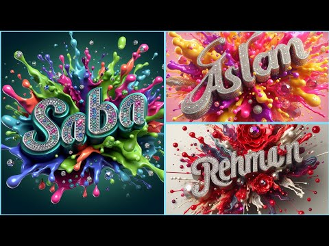 Make Logo & Name 3D Styles for FREE | bing image creator tutorial [Video]