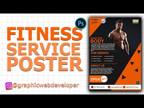 fitness  flyer design  in Photoshop [Video]