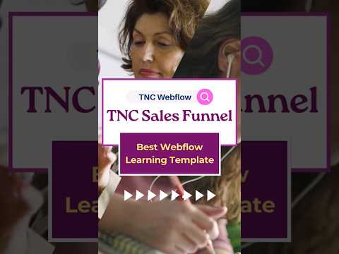 Best Webflow Learning Template – TNC Sales Funnel [Video]