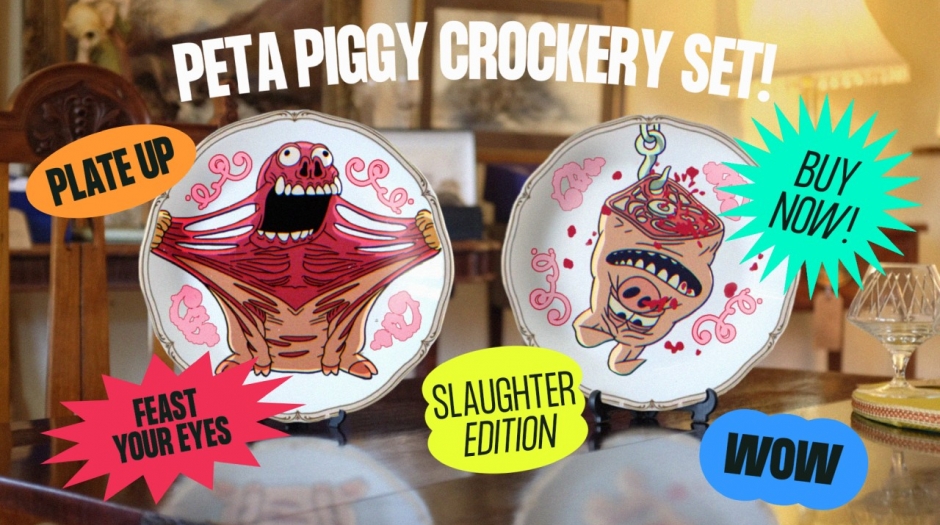 Whats Cooking U.K.? Biscuit and Grey London Team for PETA Pork Campaign [Video]