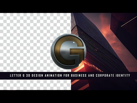 Letter G 3d Animation with Background Transparent for corporate identity [Video]