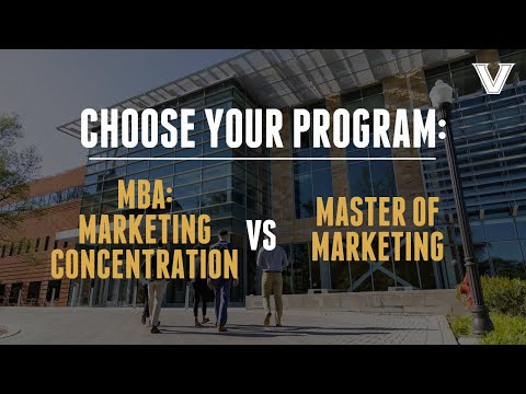 Vanderbilt Business MBA vs Master of Marketing Programs [Video]