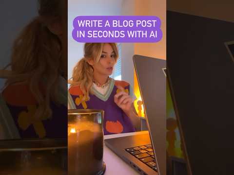 🚀 Blog in SECONDS with AI [Video]