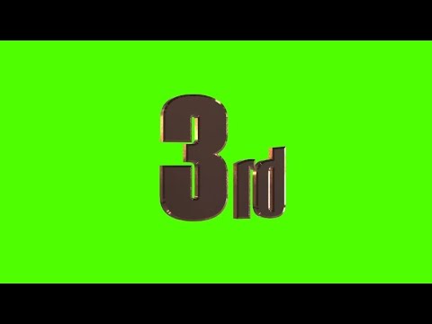 3rd 3D Motion title | 3D Free Motion Graphics | Green Screen Showcase [Video]