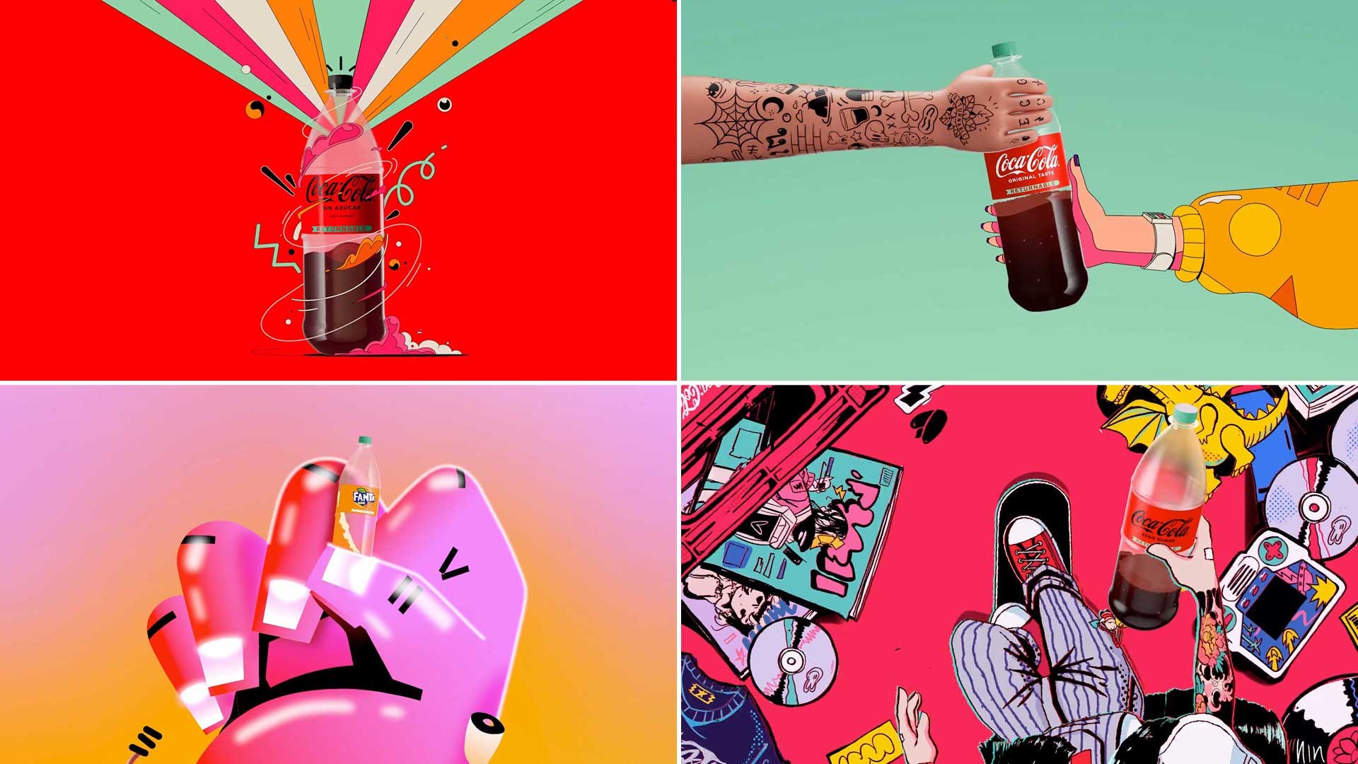 Le Cube and Friends Make Sure Coca-Cola is “Reborn” – Motion design [Video]