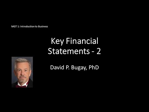 Key Financial Statements 2 [Video]