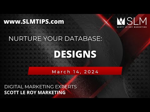 Nurture Your Database: Designs 3/14 [Video]