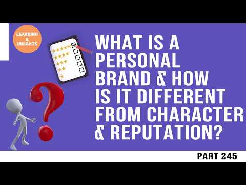 Powerful Personal Branding | Differentiating from Character & Reputation | Divya Shlokam | Ep 579 [Video]