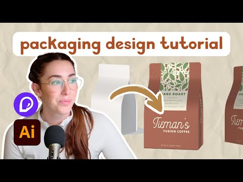 Modern Product Packaging Design Tutorial (3D Mockup) [Video]