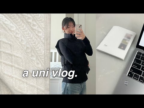 graphic design ⌨️ student’s uni vlog | ft. introvert struggles, internships, headshots, & studying [Video]