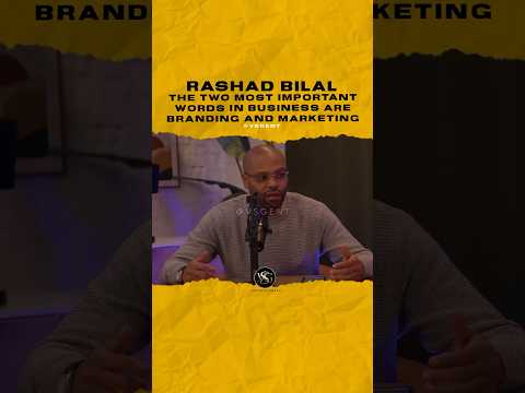 #rashadbilal The two most important words in business are branding & marketing🎥@EarnYourLeisure [Video]